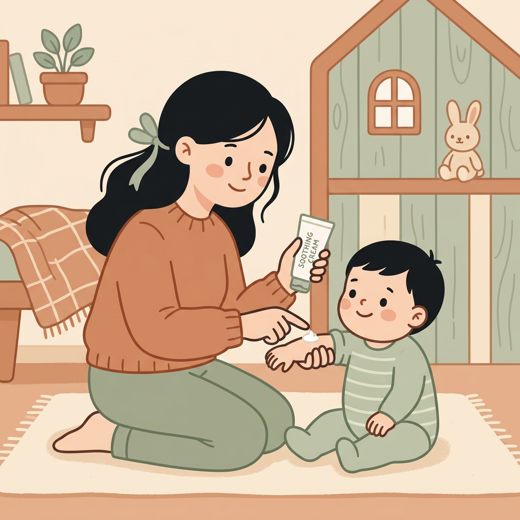 아기 땀띠 연고 고르기·바르는 법