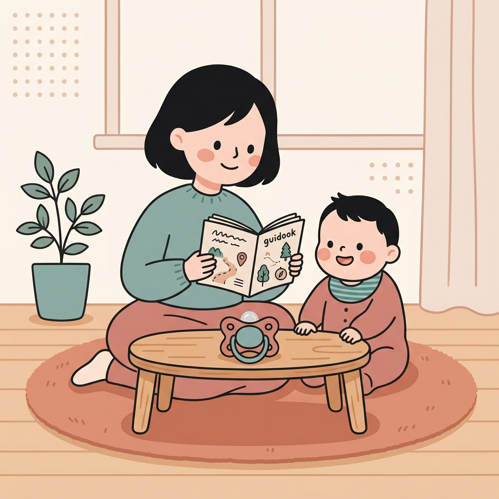 돌 아기 쪽쪽이, 이렇게 떼요