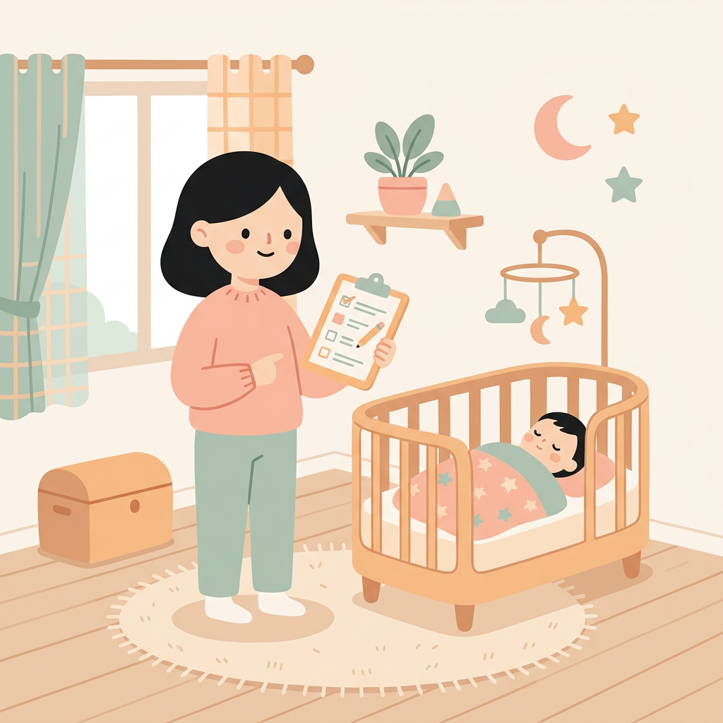 100일 아기 분리수면, 3단계로 시작