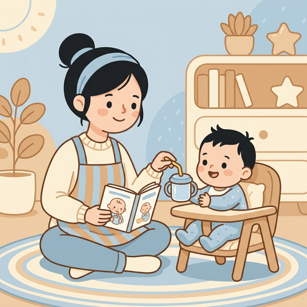 6개월 아기 빨대컵 전환, 이렇게 시작해요